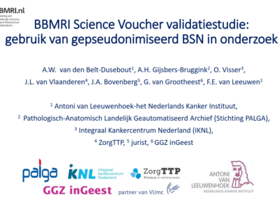 Gebruik van gepseudonimiseerd BSN bij gegevenskoppelingen: BBMRI Validatiestudie
